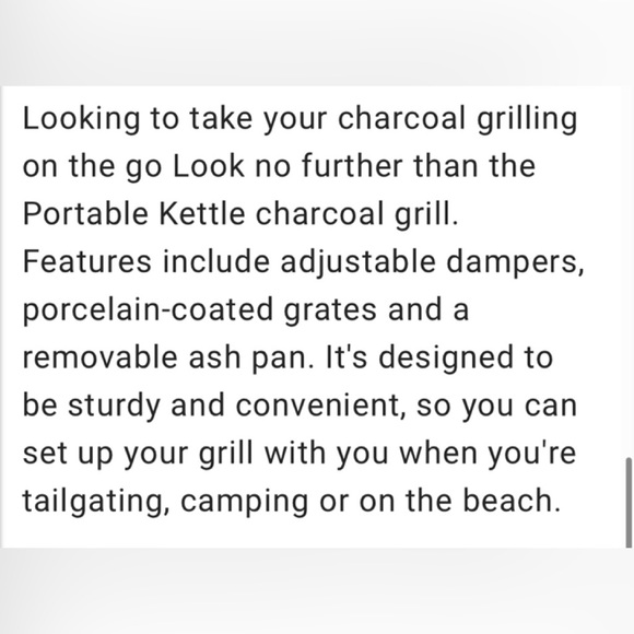 NIB Char-Broil 14” tabletop charcoal grill (FINAL PRICE) - Picture 9 of 14